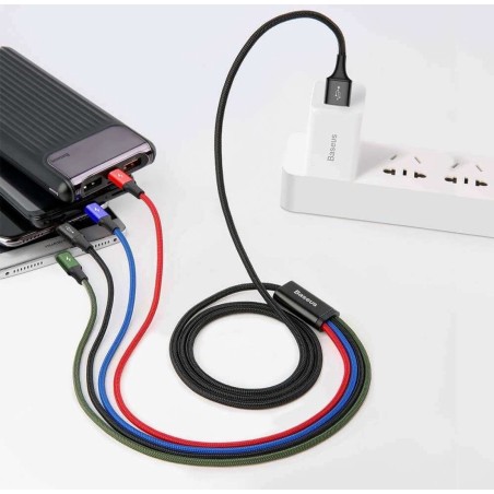 Baseus 4-in-1 USB kabel Lightning, Micro-USB - 1,2 m